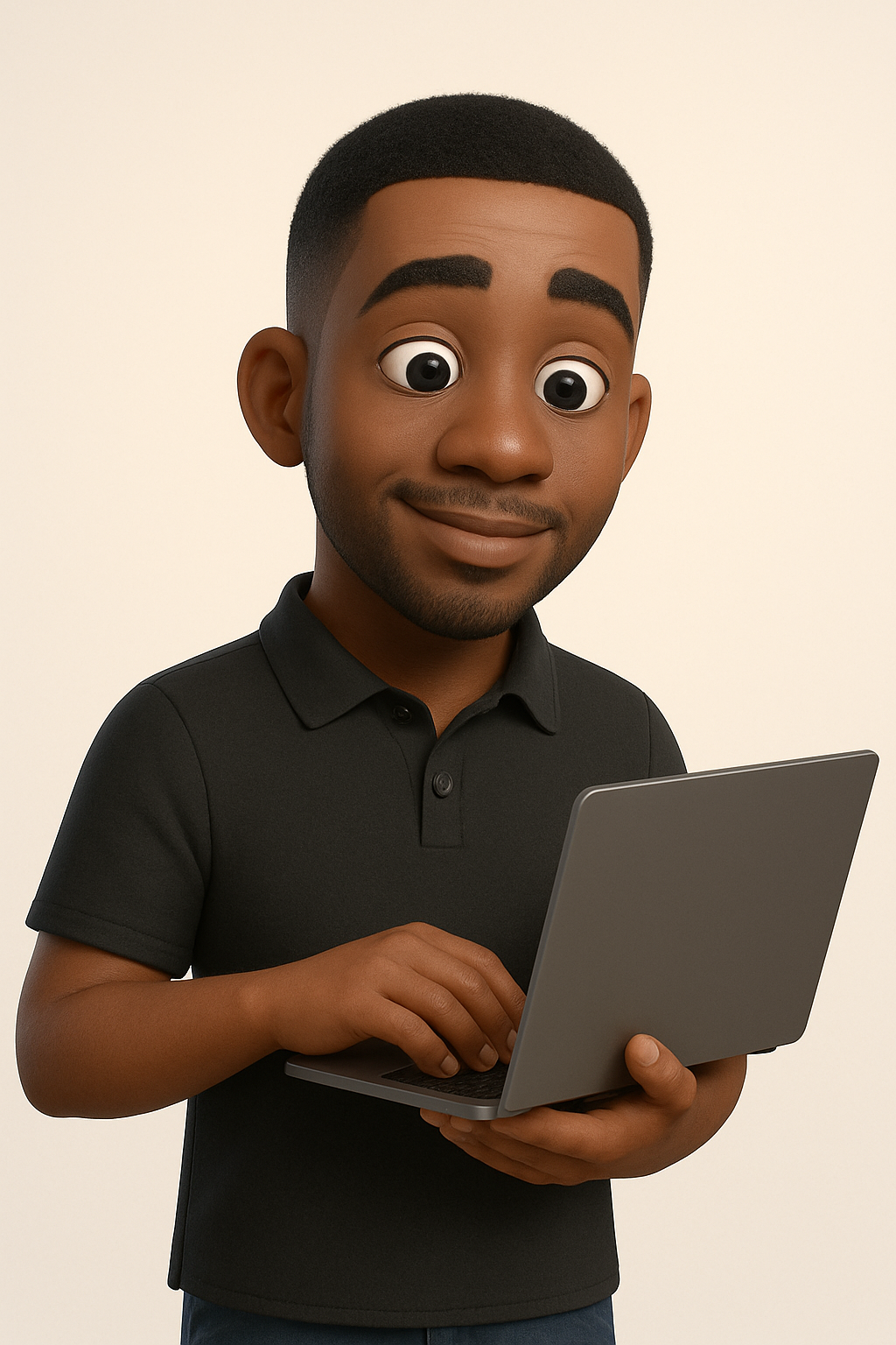 Sandile at work